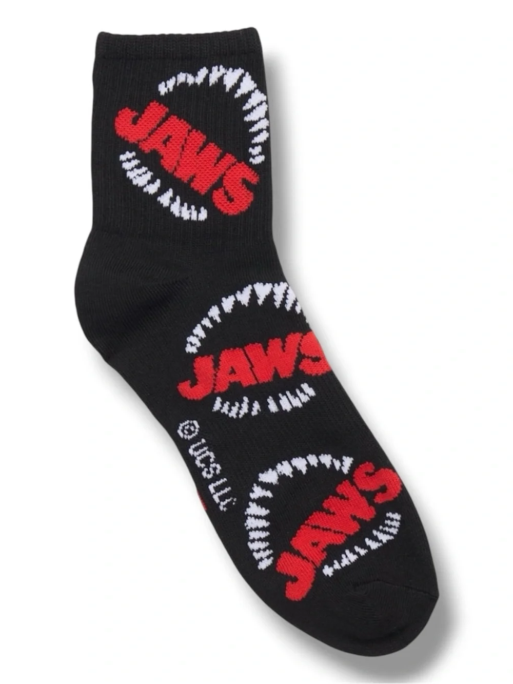 6-Pack Jaws Movie Funny Novelty Quarter Crew Ankle Socks - NWT